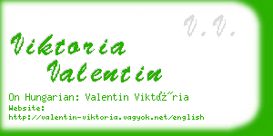 viktoria valentin business card